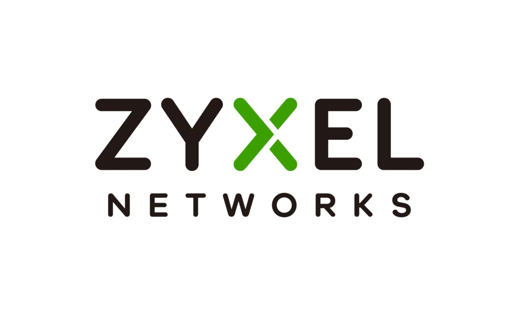 Logo Zyxel Networks : Solutions Réseau et Connectivité Logo Zyxel Networks en lettres marron avec un X vert stylisé sur fond blanc, moderne et professionnel.